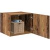 vidaXL Wandkast Oud hout 50 x 42.5 x 40 cm Bewerkt hout