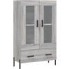 vidaXL Credenza Grigio Sonoma 69,5x31x115 cm in Legno Multistrato