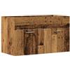 vidaXL Mobile Lavabo Bagno Legno Antico 90x38,5x46 cm Multistrato