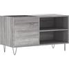 vidaXL Platenkast 85x38x48 cm bewerkt hout grijs sonoma eikenkleurig