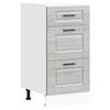 vidaXL Base da Cucina Porto Grigio Sonoma in Legno Multistrato, Mobile Base lavello, Armadio Cucina Base con cassetto, lavello lavello