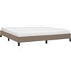 vidaXL Giroletto senza Materasso Tortora 160x200 cm in Tessuto