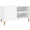 vidaXL Mobile Porta Dischi Bianco 84,5x38x48 cm in Legno Multistrato