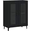 vidaXL Credenza Nera 69,5x34x90 cm in Legno Multistrato