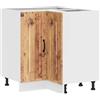 vidaXL Mobile Base ad Angolo Cucina Kalmar Legno Vecchio in Truciolato