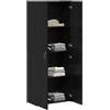vidaXL Mobile per Ufficio Rovere Nero 60 x 32 x 152,5 cm