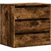 vidaXL Ladekast 60x41x58 cm bewerkt hout gerookt eikenkleurig