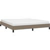 vidaXL Giroletto senza Materasso Tortora 180x200 cm in Tessuto