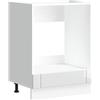 vidaXL Armadio Forno Lucca Bianco Lucido in Legno Multistrato