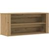 vidaXL Schoenenbankje 100x35x45 cm bewerkt hout artisanaal eikenkleur