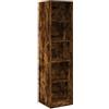 vidaXL Kledingkast 50x50x200 cm bewerkt hout gerookt eikenkleurig