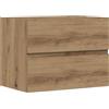 vidaXL Badkamerkast 60x38,5x45 cm bewerkt hout artisanaal eikenkleurig
