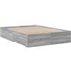 vidaXL Giroletto Cassetti Grigio Sonoma 120x190 cm Legno Multistrato