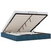 vidaXL Ottoman bedframe zonder matras 180x200 cm fluweel donkerblauw
