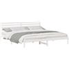 vidaXL Bedframe met hoofdeinde Wit 180 x 220 cm Massief grenenhout