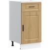 vidaXL Base da Cucina Porto Rovere Artigianale Legno Multistrato, Mobile Base lavello, Mobile Base Cucina con cassetto, Mobile Base lavello