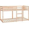 vidaXL Letto a Castello senza Materasso 90x200cm Massello Pino