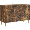 vidaXL Credenza Rovere Fumo 89 x 34,5 x 60 cm Legno ingegnerizzato