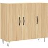 vidaXL Credenza Rovere Sonoma 90x34x80 cm in Legno Multistrato
