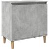 vidaXL Mobile Lavabo Grigio Cemento 58x33x60 cm in Legno Multistrato