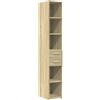 vidaXL Credenza Rovere Sonoma 30x42,5x185 cm in Legno Multistrato