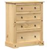 vidaXL Ladekast Corona 92x48x114 cm massief grenenhout