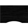 vidaXL Piano Scrivania Marrone Scuro 80x50x2,5 cm in Rovere Massello