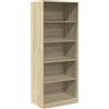 vidaXL Kledingkast 80x50x200 cm bewerkt hout sonoma eikenkleurig