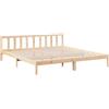 vidaXL Letto Extra Lungo senza Materasso 180x220 cm in Legno di Pino