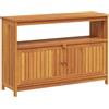 vidaXL Tavolo Consolle da Giardino 110x35x75 cm Legno Massello Acacia