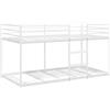 vidaXL Stapelbed zonder matras 80x200 cm staal wit