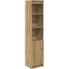 vidaXL Credenza Alta Rovere Artigianale 37,5x35x180 cm in Truciolato