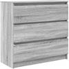vidaXL Credenza Grigio Sonoma 80x35x76 cm in Legno Multistrato