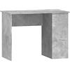 vidaXL Scrivania Grigio Cemento 100x55x75 cm in Legno Multistrato
