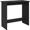 vidaXL Scrivania Nera 80x40x75 cm in Legno Multistrato