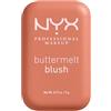 NYX Professional Makeup Buttermelt Blush, Blush in polvere, Tenuta fino a 12 ore, Fade & Transfer Resistant, Butta Sunset Sorbet, 1 Unità