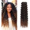 BLUONASI Feather - Uncinetto per capelli miracolosi, 16 pollici, 50 fili, per capelli profondi, per capelli invisibili, miracolosi, per extension per capelli neri e donne (50 strands)