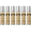 Al-Rehab Profumo Al Rehab Attar Authentique Senza Alcool Halal 6ml 100% Olio di Qualità superiore 6ml x 6PZ (Sultan Al Oud)