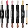 SUMCNU 5 Pcs Ombretto Stick Occhi Matitone Ombretto Occhi Eyeshadow Stick Impermeabile E Di Lunga Durata Adatto Per Spostamenti Quotidiani Riunioni Con Gli Amici E Feste con 1 Pennello