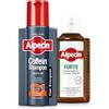 Alpecin Shampoo alla caffeina C1 250 ml + Alpecin Forte 200 ml - potente duo contro la caduta dei capelli - rivitalizza le radici dei capelli - rinforza i capelli fini per l'uso quotidiano