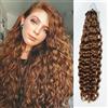 RemeeHi Micro Loop Hair 0.5g/s 50s/pack estensioni dei capelli umani ricci Easy Loop brasiliani Remy capelli micro anello estensioni dei capelli 1# nero corvino 55,9 cm