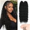 BLUONASI Feather - Uncinetto per capelli miracolosi, 16 pollici, 50 fili, per capelli profondi, per capelli invisibili, miracolosi, per extension per capelli neri (1B#, 16 pollici (50 Strands))