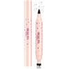 Beauty Searcher Matita doppia per lentiggini naturali, strumento di trucco impermeabile per simulare le lentiggini finte, durevole, 5 punti per il viso, matita eyeliner #02 marrone scuro