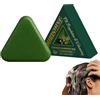 NHPY Shampoo Solido Triangolare Naturale,Saponetta Triangolare Verde Per Capelli,Cura Dei Capelli Alle Erbe,Calmante e Rinforzante