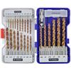 TIVOLY 11454170002 - Valigetta Bumper FURIUS 25 HSS FUSIO punte per metallo Ø 2>9 mm x1/2 Ø 10>13x1+3.2+4.2+6.8+ (Ø 3, 4, 5x2 pz) + 1 svasatore Ø 1,5 cm