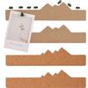 NBEADS 2 Pezzi Bacheche in Sughero a Forma di Montagna, 50 Punti Disegno Albero di Natale, per Appunti, Foto e Decorazioni Fai-da-Te, 300x70x12mm