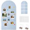 GANILITY Bacheca in feltro, 120 x 60 cm, bacheca in feltro, autoadesiva, con puntine, spessore 0,9 cm, incastrabile, per decorazione di pareti del soggiorno (celeste)