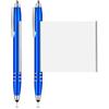Meanju 2 penne a sfera blu con blocco note a scomparsa | penne a sfera Schneider, refill blu da 0,5 mm, per studenti, laurea, ufficio, scuola