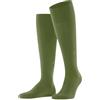 Burlington Leeds M Kh cotone lana al ginocchio tinta unita 1 paio, Calzini lunghi Uomo, Verde Jade 7685, 40-46