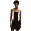 Desigual Vestito da Donna Marbella_Lacroix, Nero, M